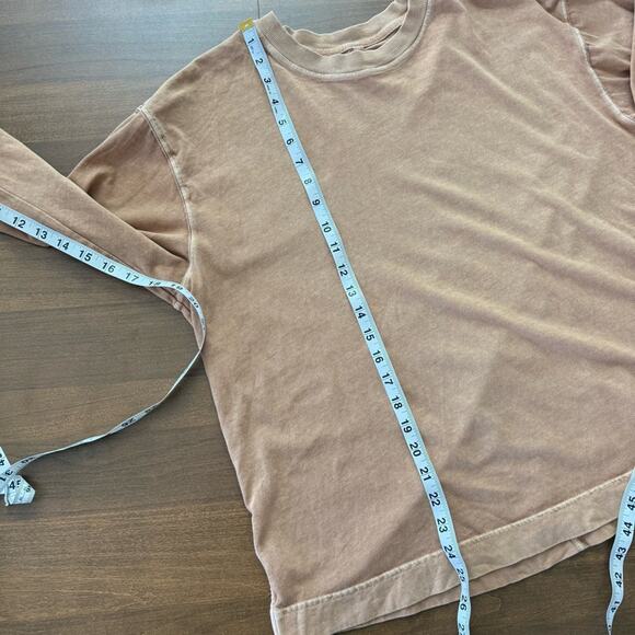 Free People Movement | Womens Hustle Layer Caramel Tan Camel Long Sleeve Top Tee - Picture 9 of 11